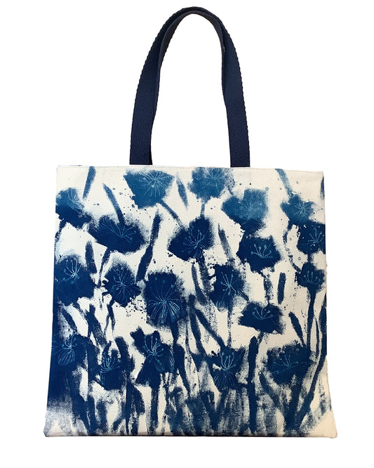 Tote con diseño de flores